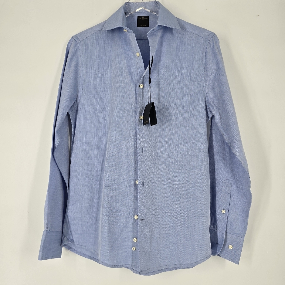 Doppelganger Roma NEW Men's Button Down Dark Blue Shirt Size 15 38